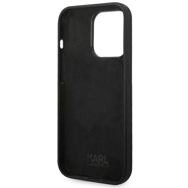 Etui KARL LAGERFELD Apple iPhone 14 Pro Max Silicone Karl`s Head Czarny Hardcase